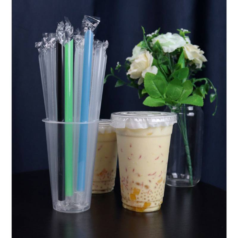 Disposable Plastic Drink Straws For Juices And Bubble Tea Perfect For Cafes And Parties