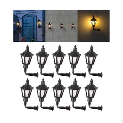 10 Stück Hängelampe Eisenbahn Zug Post Lampen für Puppenhaus Dekoration Simulation 1:87