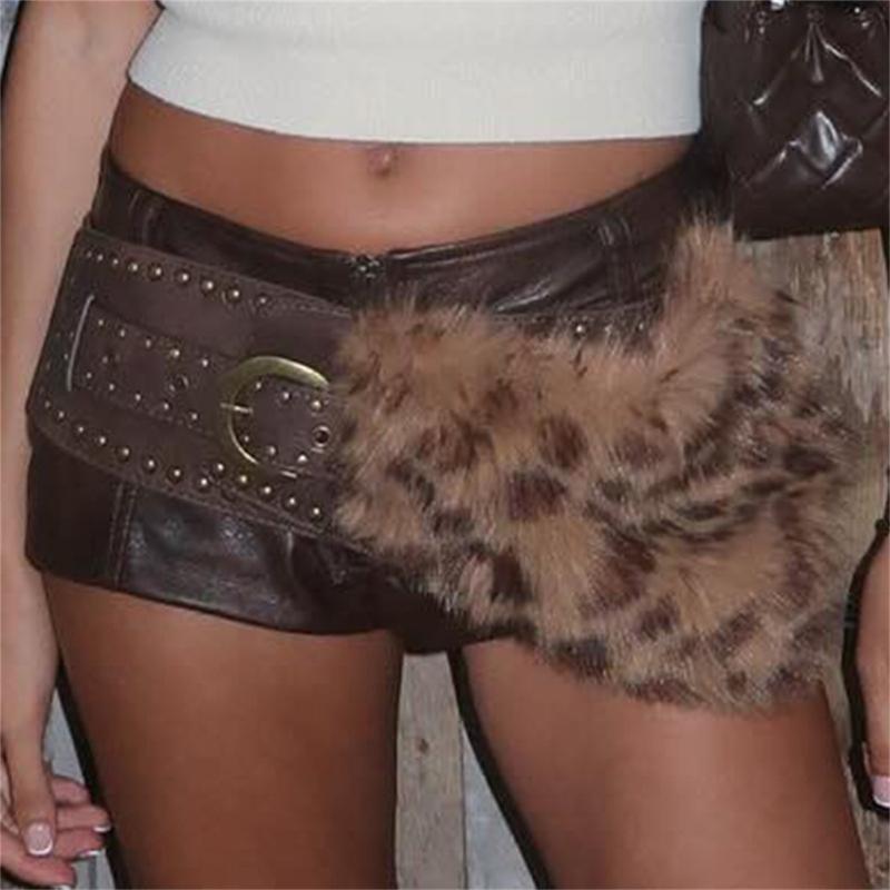 Plush Leather Waist Cincher Fashionable Vintage Waistband Hiphop Jeans Belt for Jackets and Dresses