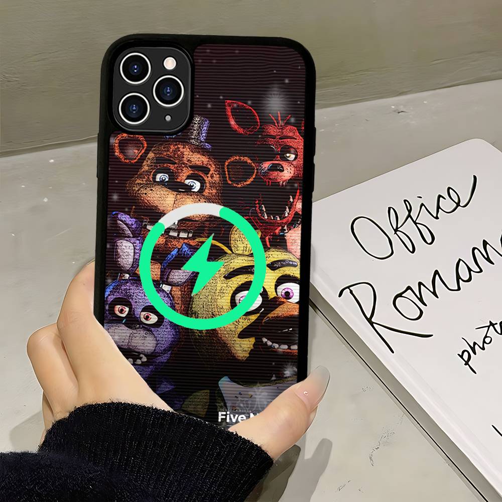 Game F-Five N-Nights At F-FreddyS Magnetic Wireless Phone Case For IPhone 17 16 15 14 13 12 11 Pro Max Plus Mag Phone Cover