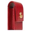 Gucci Marmont Gold Label Logo Leather Charm Key Case Wallet Women's Red