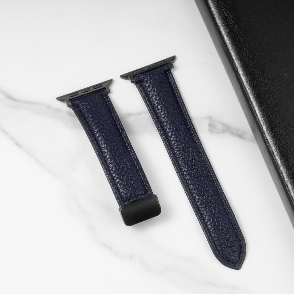 Magnetic Leather Strap for Apple Watch 10 Band 46mm 42mm 44mm 45mm 49mm 40 41mm Bracelet Correa iWatch Series Ultra 5 6 Se 7 8 9