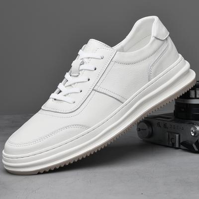 Mode Neue Echtleder Schuhe Herren Handgefertigt Schnürschuhe Skateschuhe Herren Mode Flach Minimalistisch Fahrschuhe Vintage Herren Freizeit-Schuhwerk