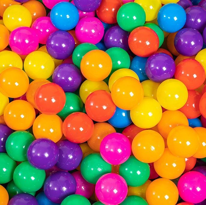 Kids Ball Balls, 7-Color Mix, Extra Thick 0.5cm for Indoor Play
