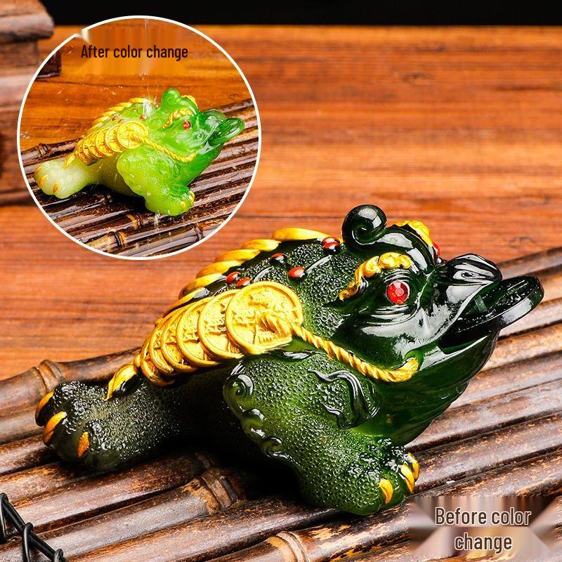 Golden Toad Tea Pet Ornament
