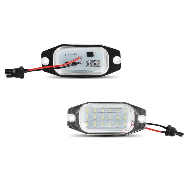 2X LED Car License Plate Light Number Lights For Toyota Land Cruiser Prado 2010-2016 For Toyota Land Cruiser(FJ80) 1991-1997