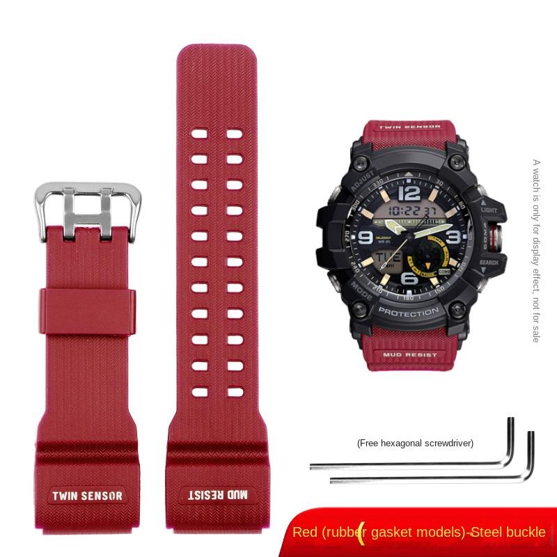 For Casio G-Shock GG-1000/GWG-100/GSG-100 Men Sport Waterproof Replace Bracelet Band Strap Watch Accessories Resin Watchband