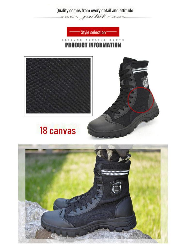 Ultra-Light Breathable Mesh Zipper Workwear Boots for Spring & Summer