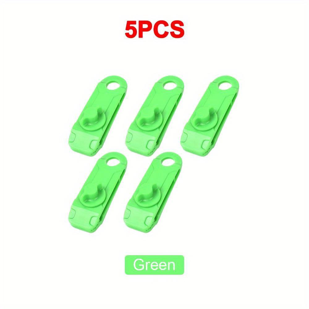 5PCS klips do baldachimu namiotu zewnętrzna lina wiatrowa wielokrotnego użytku zaciski markiza plandeka klamra kemping schroniska górskie akcesoria