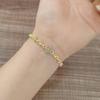 Explosive Zircon Rhombus Flower Bracelet Niche Light Luxury Exquisite Bracelet Temperament Advanced Sense Versatile Jewelry Women