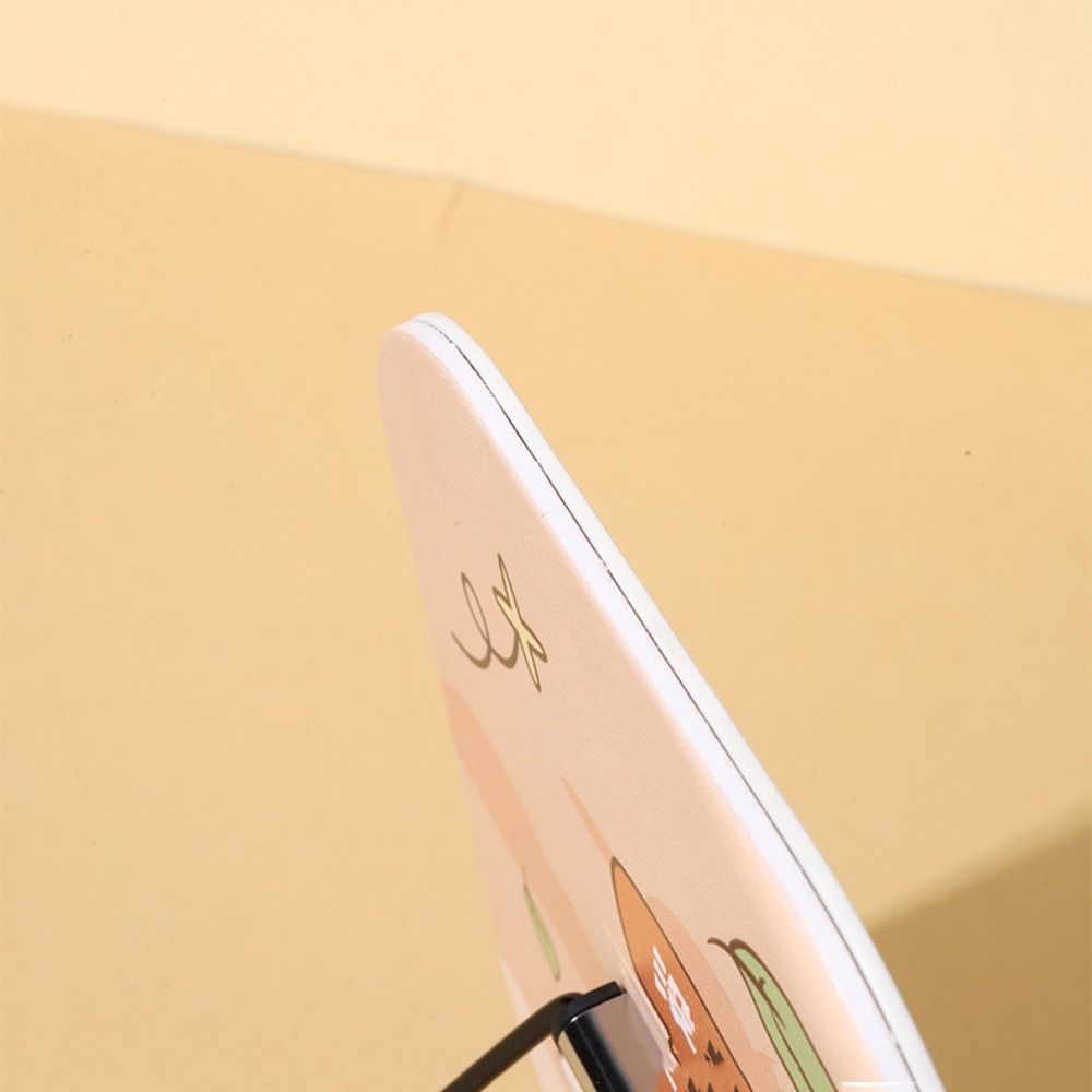 Cartoon Standing Makeup Mirror Adjustable Desktop Makeup Mirror Portable Single-sided Mirror  Gift