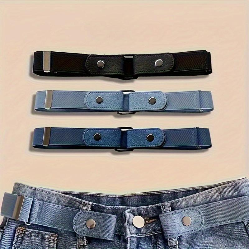 

3 шт., Нейтральный джинсовый ремень - регулируемый, Подходит для повседневной и официальной одежды, Ручная стирка, Сочетается с платьями | Дорожный ремень