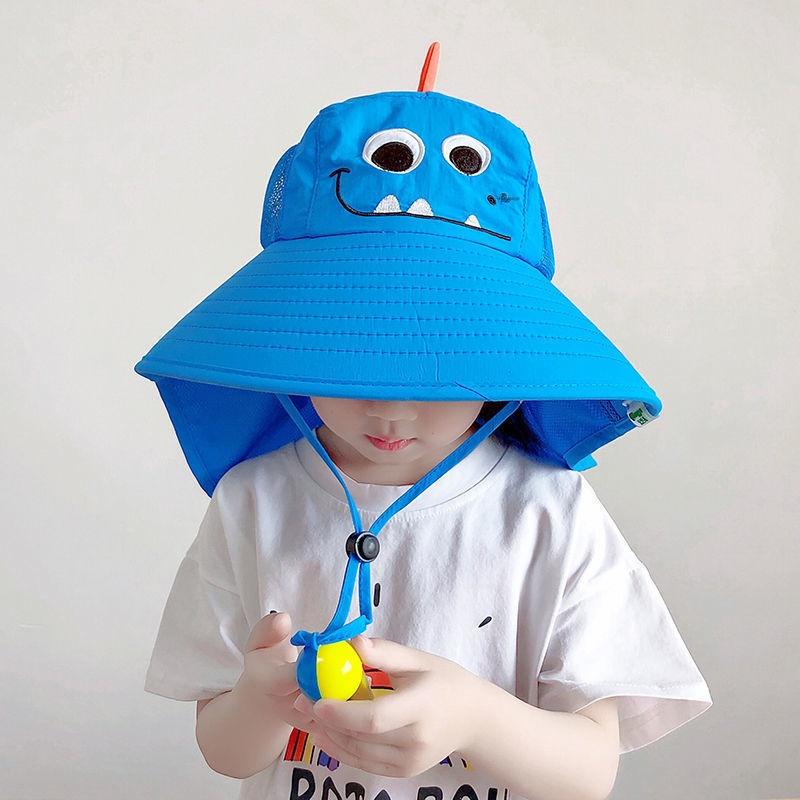 Children's Sunscreen Hat Baby Sun Hat Beach Hat UV Protection Summer Thin Breathable Large Brim Fisherman Hat
