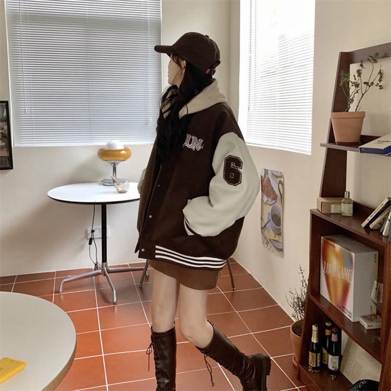 Retro Jacket Women's Fall Printing Loose Casual Jacket Comfortable Button Coat Tops