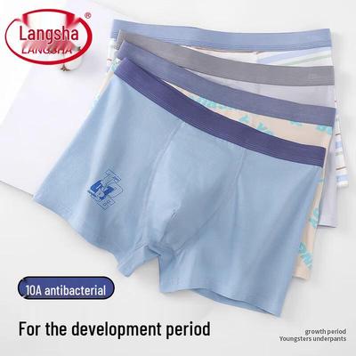 Boys' Pure Cotton Antibacterial Boxer Briefs 4-Pack
