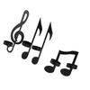 4Pcs Unique Iron Black Music Note Wall Sconce Candle Holder Wall Mount Hanging Tea Light Candle