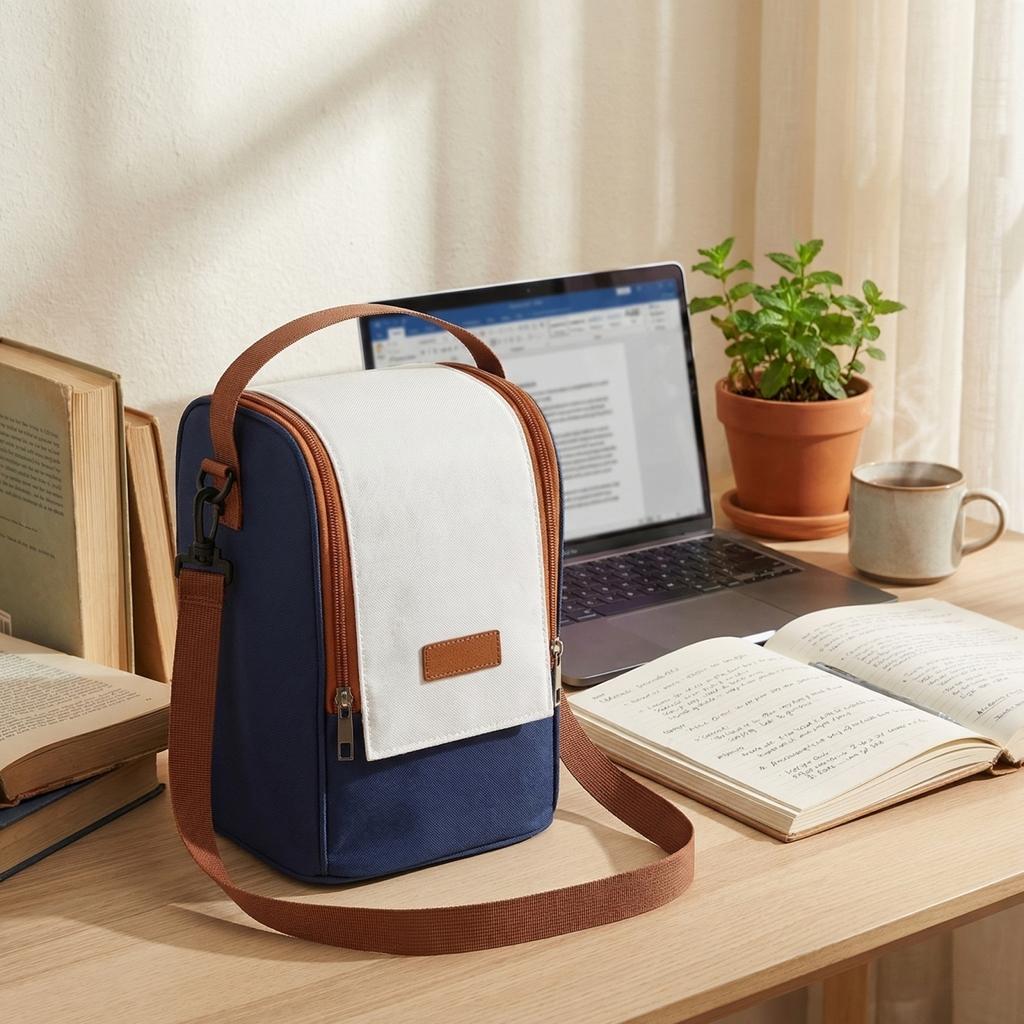 Englisch: Isolierte Lunchtasche für Arbeiter & Studenten Auslaufsichere Tragetasche