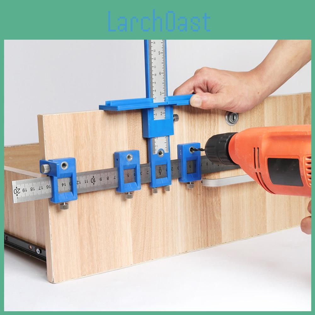 Punch Locator Multifunction Furniture Drill Adjustable Cabinet Handle Opening Punch Ruler Woodworking Joinery Hand Tool