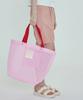 Roidesrois Two-Color Mesh Multi Bag (Pink/Red)