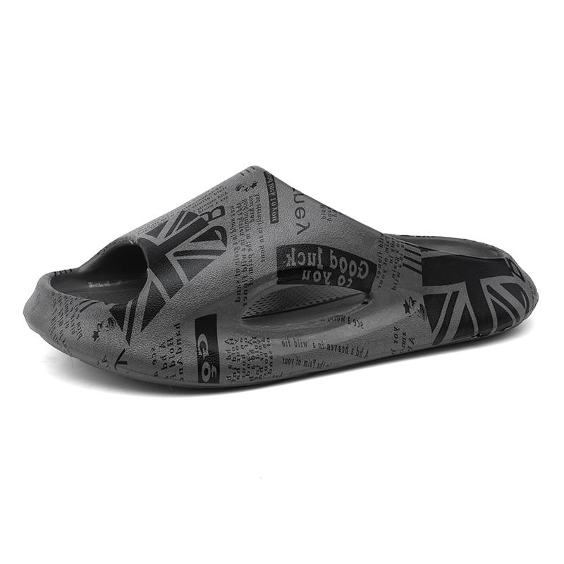 

Мужские сандалии Новые большие размеры толстая подошва повседневные спортивные шлепанцы ЭВА Легкость дышащие мужские туфли граффити уличная пляжная обувь 44-45