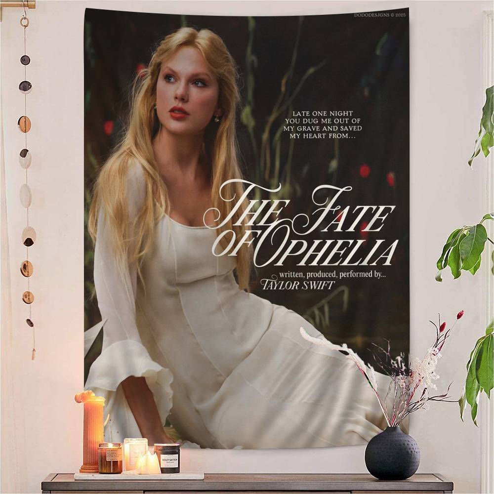 T-Taylors S-Swifts Anime Tapestry Hippie Flower Wall Carpets Dorm Decor Wall Hanging Home Decor