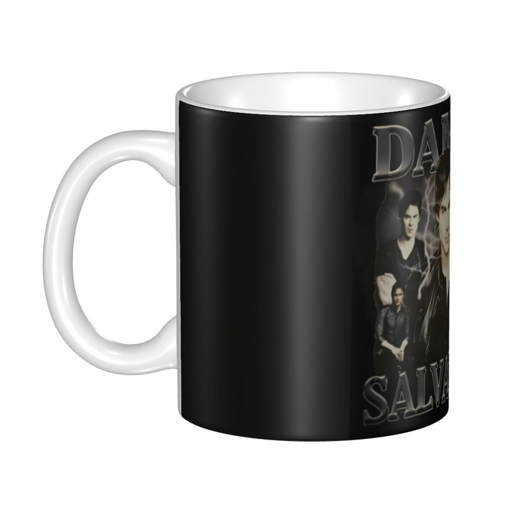 Tasses à café personnalisées The Vampire Diaries DIY Damon Salvatore Tasse à thé au lait en céramique