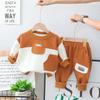 Kid's 2 Piece Printed Suit Short Sleeve Button Up Top Wide Leg Pants Suit Set Pajamas Home Casual Suit