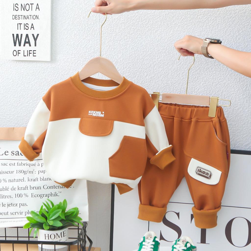 Kid's 2 Piece Printed Suit Short Sleeve Button Up Top Wide Leg Pants Suit Set Pajamas Home Casual Suit