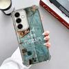 Travel Map Artistic Pattern Plating Phone Case For Samsung A17 A07 A37 A57 A16 A56 A15 A55 A14 A54 A13 A53 A26 A36 A25 A35 A24 A