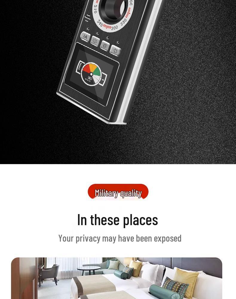 Anti-Spy GPS Detector: Eavesdropping, Listening, Tracking, Hidden Camera & Recording Protection Scanner