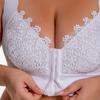 Large Size Front Clasp No-padded Thin Underwear Beautiful Back Seamless Large Chest Push-up Bra