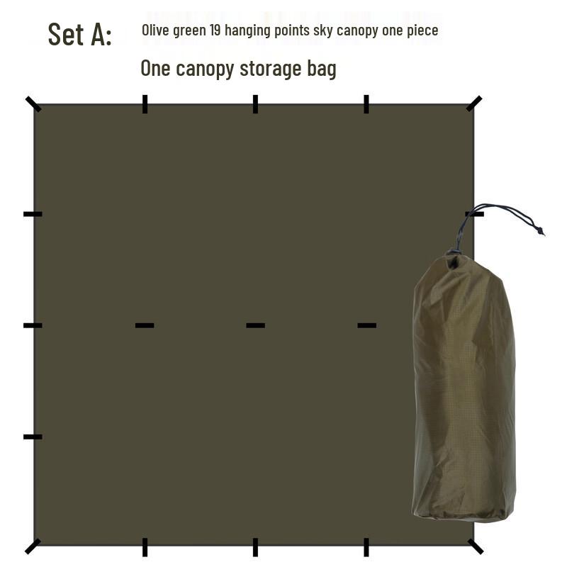 

Серебристый туристический навес-палатка Junkaiwei 210T