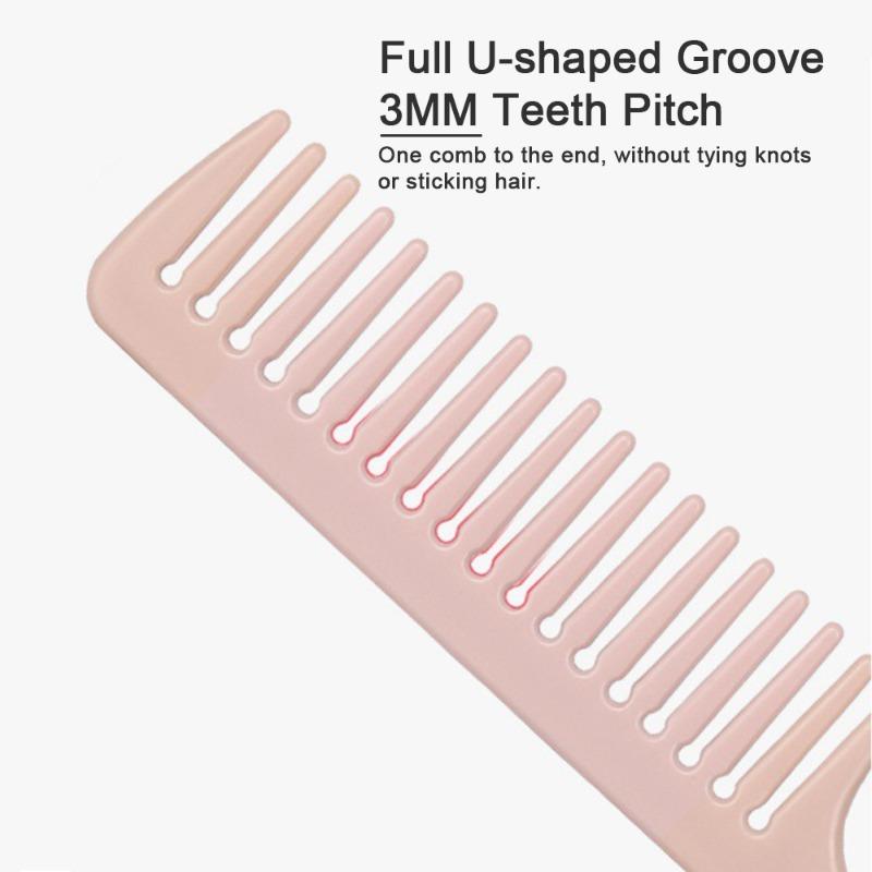 Pointed tail comb, women's hairdressing, hair styling, wide tooth comb