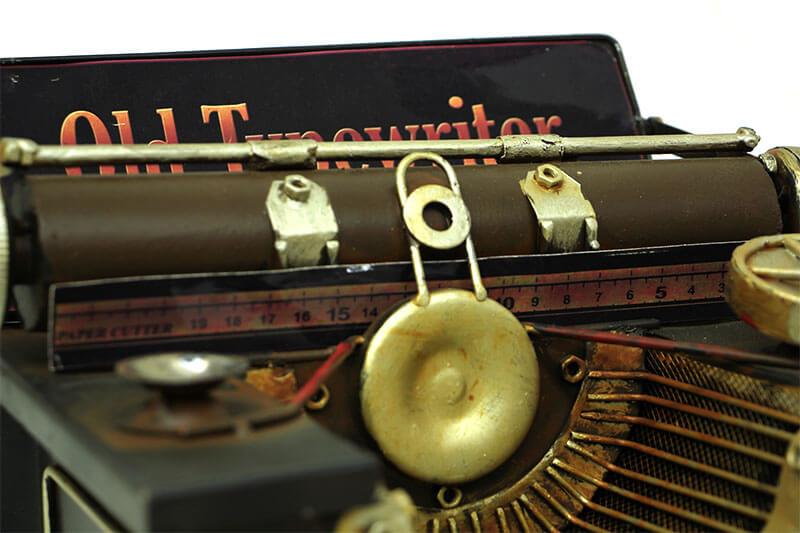 Decorative Metal Typewriter