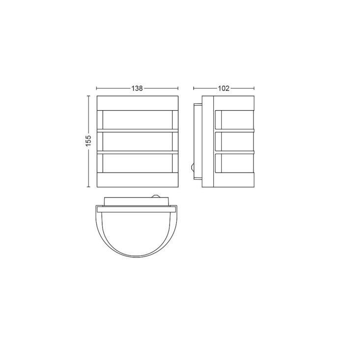 Applique murale - Philips - Détecteur de mouvement - LED - Jardin - Haute qualité