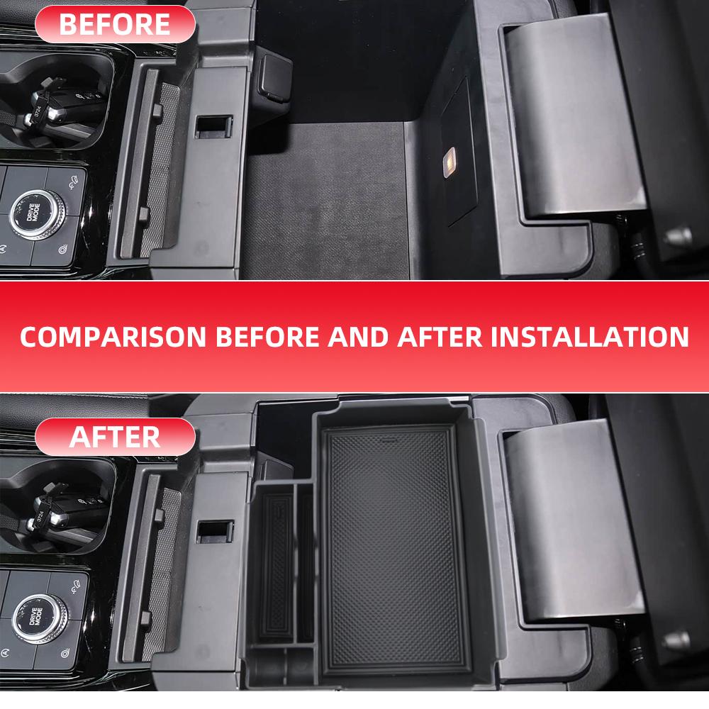 Car Central Armrest Storage Box for Ford Explorer 2020 2025 2025 2025 LHD Console Organizer Center Tray Storage Car Accessories