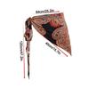 Bohemian Floral Triangular Belt Ethnic Decorative Skirt New Hip Scarf  Casual Wear