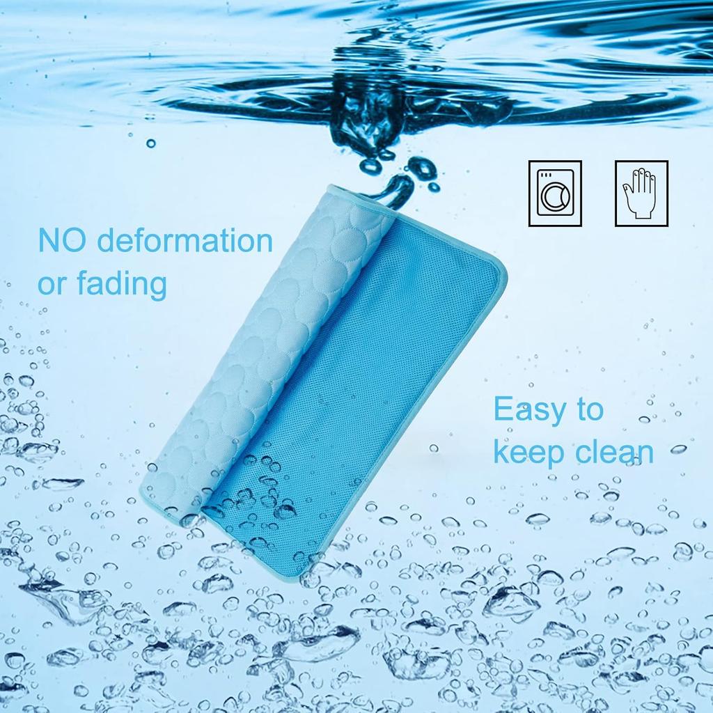 2025 Upgraded Ice-Cool Summer Pet Cooling Mat and Bed Sweat-Absorbent Fabric Available In 4 Sizes for Small Medium and Large Pet