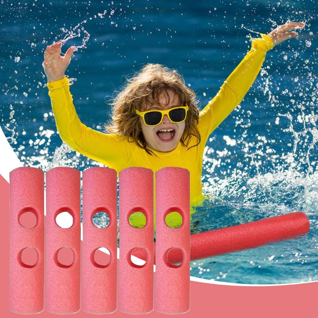 5Pcs Swimming Pole Connector EPE 1 or 2 Cross Holes Swimming Noodle Connector Pool Noodle Swimming Noodle Foam Stick Connector