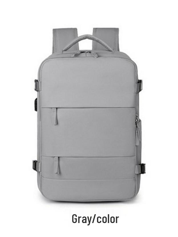 Large Capacity Solid Color Women's Travel Backpack