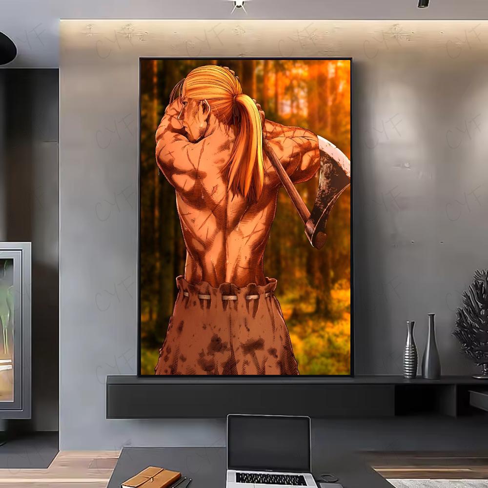 Vinland Saga Anime Manga Poster HD art adesivo da parete impermeabile casa soggiorno camera da letto bar decorazione estetica