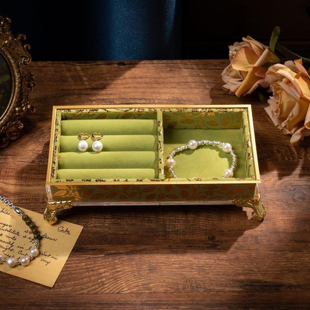 Vintage Schmuckständer Samt Schmuckorganizer Schmuckhalter Box Schmuckauslage