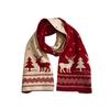 Autumn Lengthened Cute Deer Christmas Gift Skin-friendly Winter Red Warm Student Scarf Scarf Female