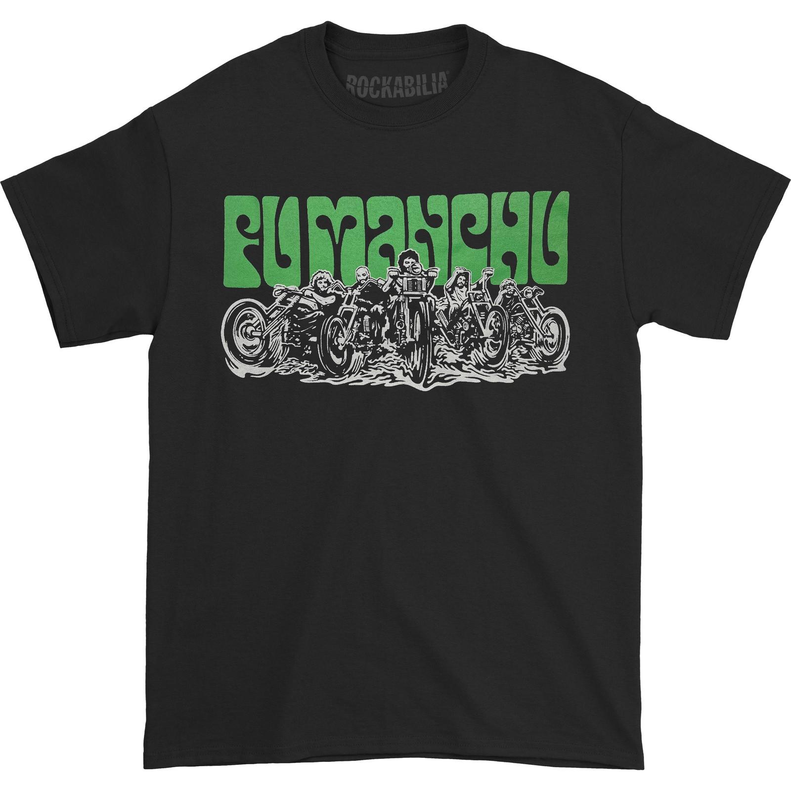 Men s Fu Manchu Bikers Reload T-shirt Large Black L