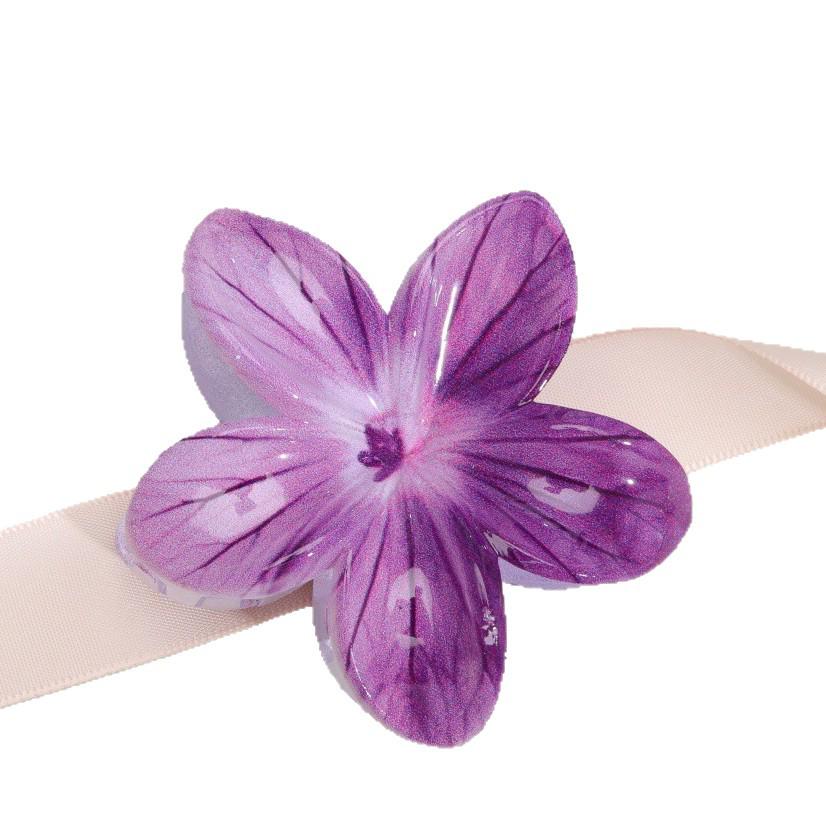 Retro Plumeria Flower Hair Clip for Girls - Cross-Border Sweet Accessory, Five-Petal Design, Perfect for Updos.