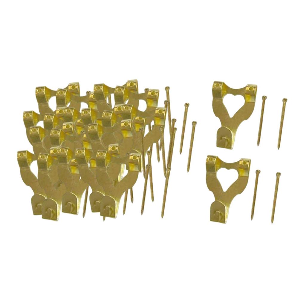 20Pcs Picture Frame Hangers with Nails Hardware for Calendar Photo