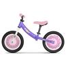 Lila Laufrad mit 12 Zoll Rädern und LED-Leuchten, Stahlrahmen für Mädchen