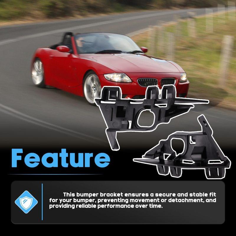 Front Bumper Retainer Bracket Holder Left and Right For BMW E85 E86 Z4 M Roadster & M Coupe 2003-2008 51117165179 51117165180