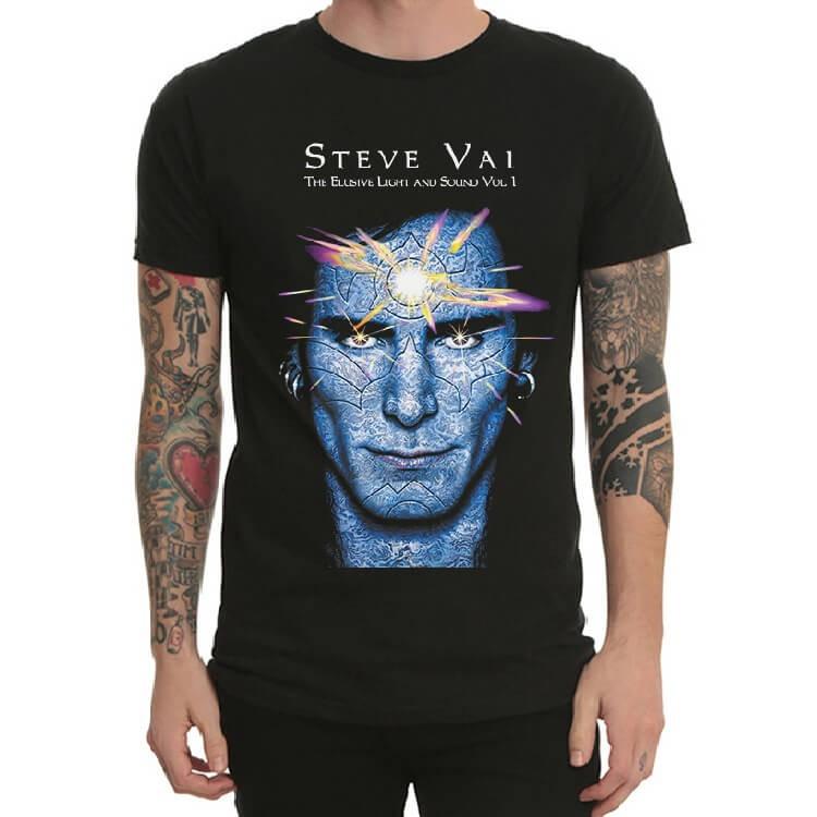 Vintage Steve Vai Metal Rock Cotton Black S-4XL Unisex Tee Shirt MC384 Unisex T-Shirt S