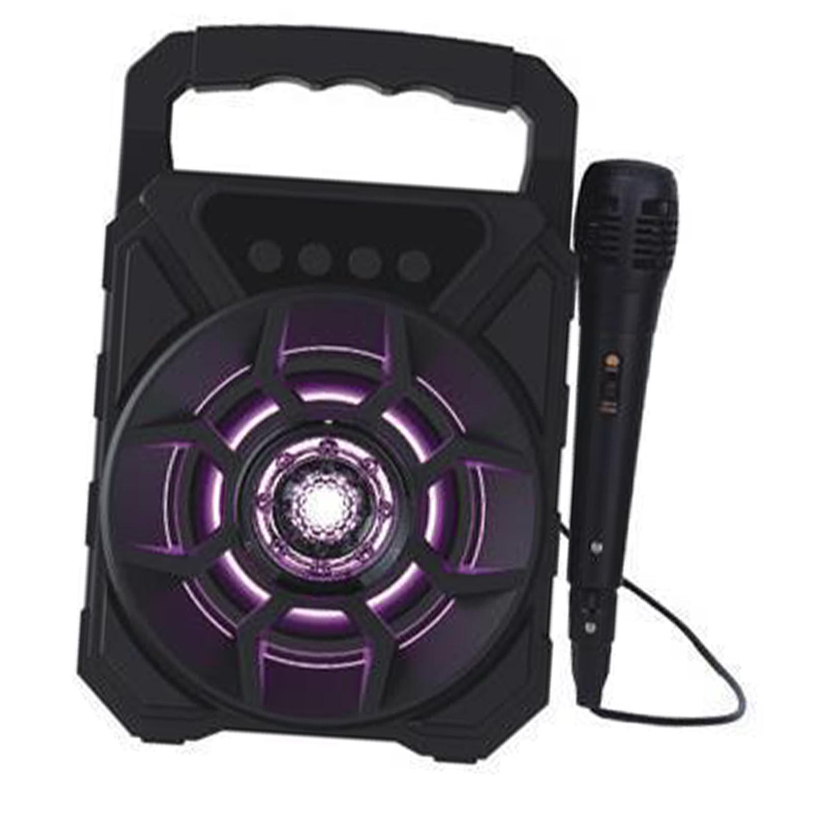 

Портативная караоке-машина Многофункциональная Крутая подсветка Поддержка карт Глубокие басы Bluetooth Караоке